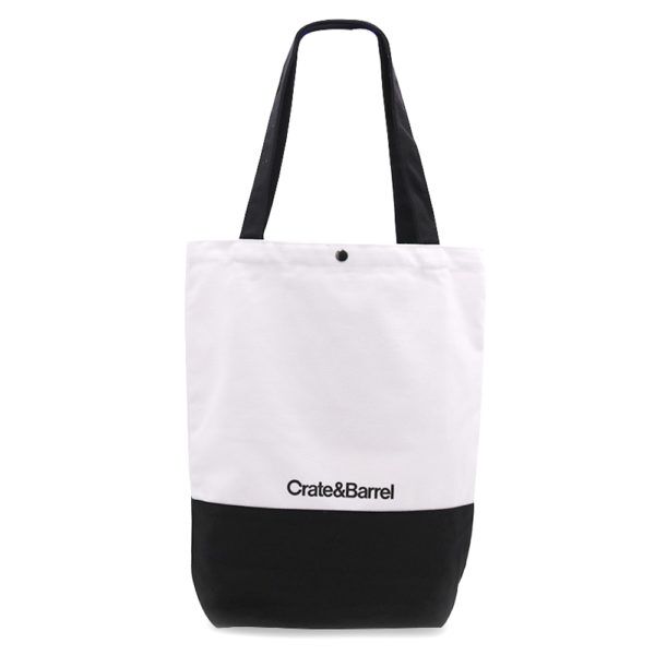 Two Tone Woven Tote Bag