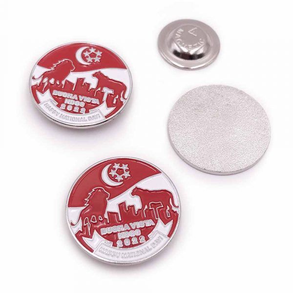 Custom 3D Metal Pin  Enamel Pin Printing Singapore